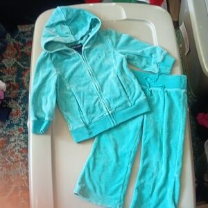 Ralph Lauren velour jacket and wide-leg pants